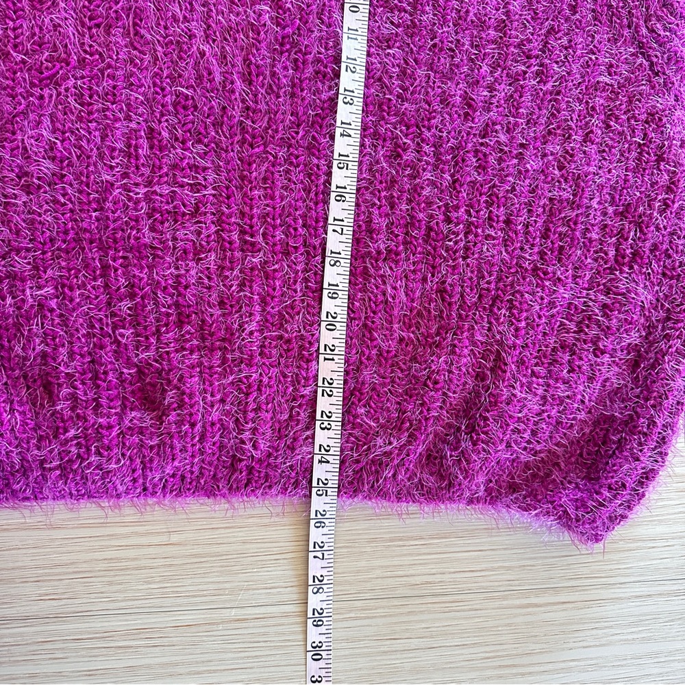 Free People Oversized Chenille Turtle Neck sweater sz SM - Picture 5 of 8